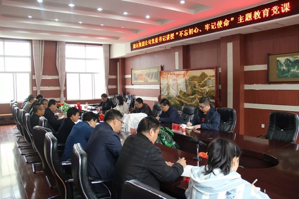 隴運(yùn)集團(tuán)公司召開(kāi)“不忘初心、牢記使命”主題教育專題黨課